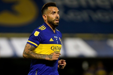 Tevez, en uno de sus últimos partidos vistiendo la camiseta de Boca (Foto: Fotobaires).
