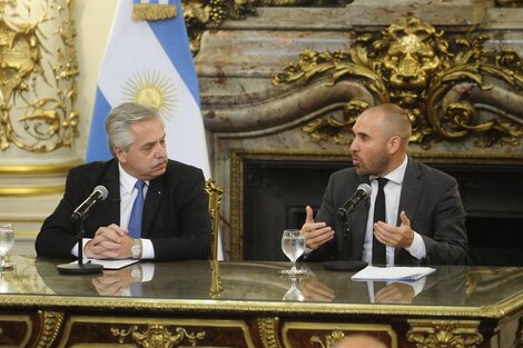 Alberto Fernández y Martín Guzmán presentan el proyecto de Renta Inesperada