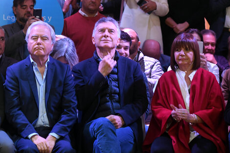 Macri participó de la presentación de equipos técnicos de Patricia Bullrich en el Yacht Club de Olivos.