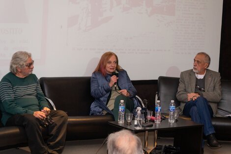 Carlos Rodríguez, Miriam Lewin y Daniel Cabezas. 