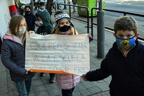 Sadop relevó que algunas escuelas llevan un año sin gas. 