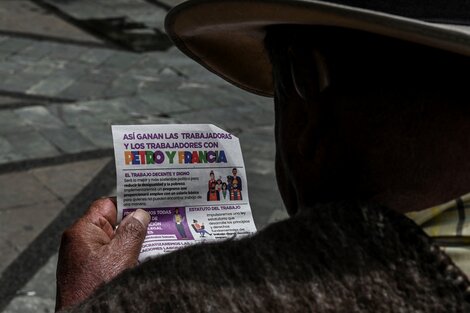 La fórmula de Gustavo Petro y Francia Márquez encabeza la intención de voto con un 45%, 10 punto por encima de Rodolfo Hernández. Imagen: AFP