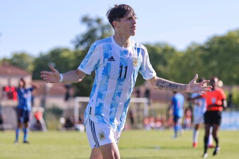 Alejandro Garnacho, revelación y autor del mejor gol del torneo Sub-20 Maurice Revello