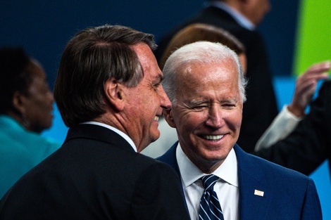 Bolsonaro conversa con Biden la semana paada en Los Angeles.