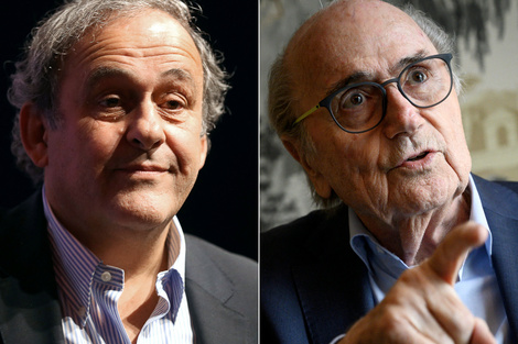 Joseph Blatter y Michel Platini. Imagen: AFP.