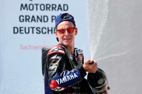 Moto GP: el francés Quartararo se impuso en el Gran Premio alemán