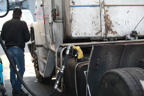 Paro y piquetes por el gasoil