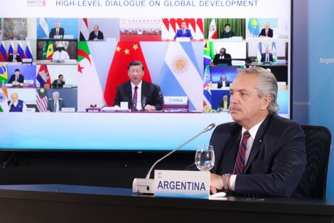 Alberto Fernández pidió que la Argentina se incorpore al grupo de economías emergentes denominado BRICS.