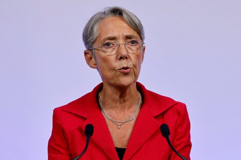 Élisabeth Borne, primera ministra de Francia. Imagen: AFP. 