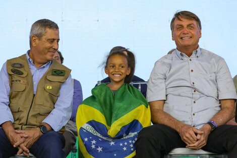 Walter Braga Netto y Jair Bolsonaro, compañeros de fórmula. Imagen: Twitter de Bolsonaro