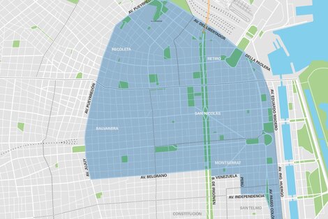 Desde el miércoles, los automovilistas que quieran estacionar en las zonas tarifadas de Balvanera, Recoleta, Retiro, Monserrat y San Nicolás deberán bajar la aplicación Blinkay (Foto: GCBA)