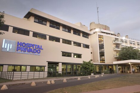 El nene que sufrió el accidente se encuentra internado con un estado delicado en un sanatorio privado de Córdoba. (Hospital Privado Universitario de Córdoba)