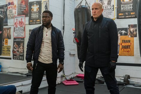 Kevin Hart y Woody Harrelson en problemas. 