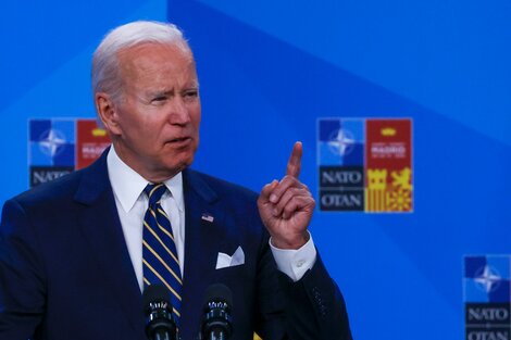 Biden anunció una nueva ayuda militar a Ucrania en la cumbre de la OTAN. (Fuente: EFE)