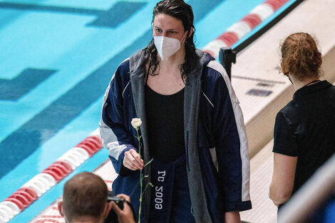 Lía Thomas, la primera mujer trans en ganar una competencia universitaria de natación de elite (Fuente: AFP)