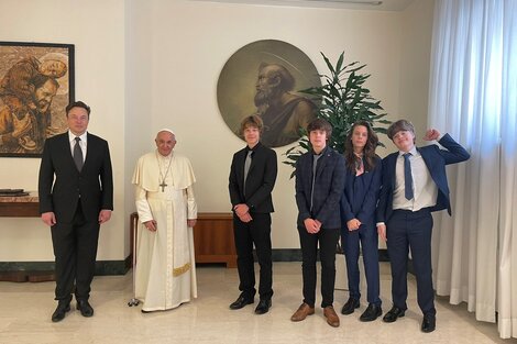 El papa Francisco recibió a Elon Musk en el Vaticano