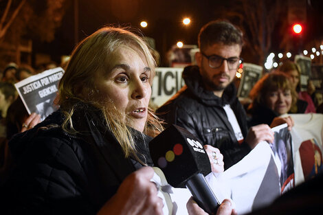 Marcela Ontivero, la madre de Marcos Guenchul, criticó la decisión judicial. 