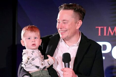 Elon Musk se luce con uno de sus 9 hijos. Imagen: Instagram @elonrmuskk