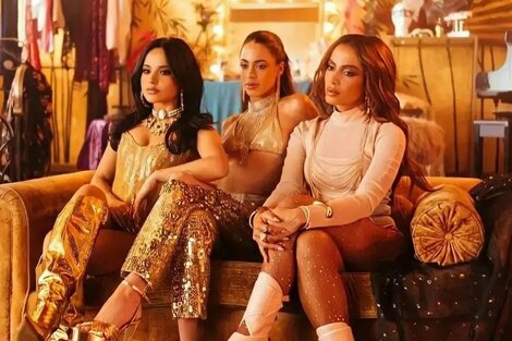 Tini Stoessel estrenó su nueva canción, "La Loto", con Becky G y Anitta. foto: Ig @anitta.