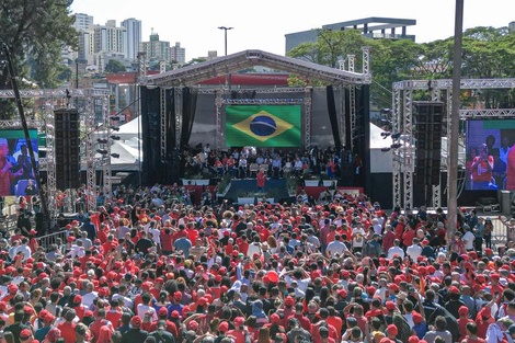 Acto de Lula en San Pablo. Foto: lula.com.br