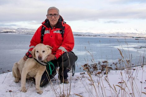 Un perro salvó a un esquiador enterrado bajo un metro y medio de nieve en Ushuaia