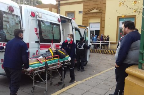 Los heridos fueron trasladados al hospital de Luján y a la clínica privada Güemes. Foto: Twitter/DanielCacioli