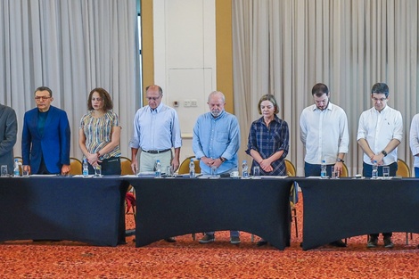 El Consejo Político del PT abrió el encuentro con un minuto de silencio en memoria del militante asesinado en Foz do Iguaçu. Foto: Lula.br