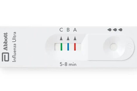 Test rápido para detectar gripe. Imágen: Abbott