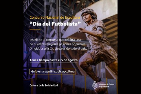 Se lanza el segundo Concurso Nacional de Escultura “Día del Futbolista”