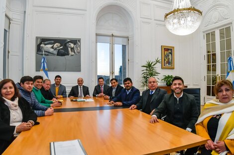 Manzur recibió a intendentes salteños en Casa Rosada