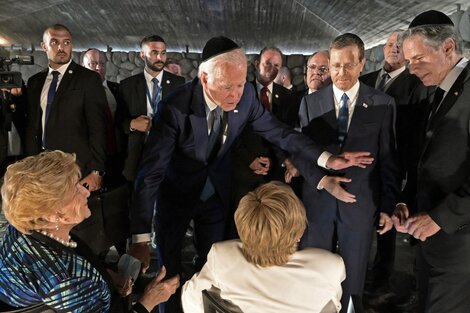 Biden en Israel: busca "integrar" a Medio Oriente | Visitó un monumento al  Holocausto y habló con sobrevivientes | Página12