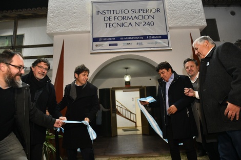 Espinoza y Kicillof inauguraron un nuevo Instituto Superior de Formación Técnica