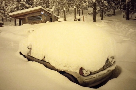 Temporal de nieve y viento en Chubut