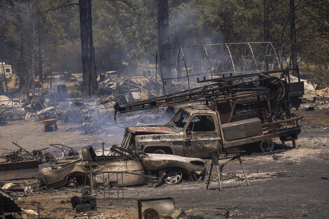 Voraz incendio en el Parque Yosemite, en California