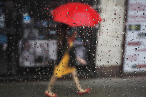 Se esperan valores de precipitación acumulada entre los 15 y 30 mm. Imagen: Página 12.