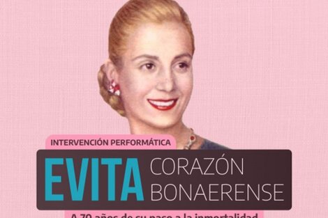 Homenaje a Evita a 70 años de su muerte con material inédito y música en vivo