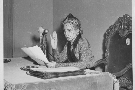Los últimos mensajes transmitidos por Eva Duarte de Perón. (Fuente: Archivo General de la Nación)