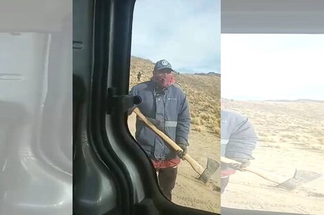 Denunciaron a pro-mineros por amedrentar con hachas y palos