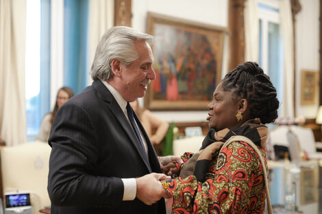 Alberto Fernández recibió a la vicepresidenta electa de Colombia