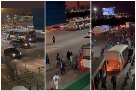 Al menos dos heridos durante una pelea entre hinchas de River y Racing en el peaje de Dock Sud 