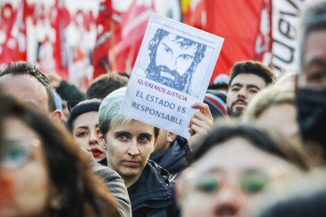 El acto por Santiago Maldonado se ubicó esta vez frente a la Casa Rosada.