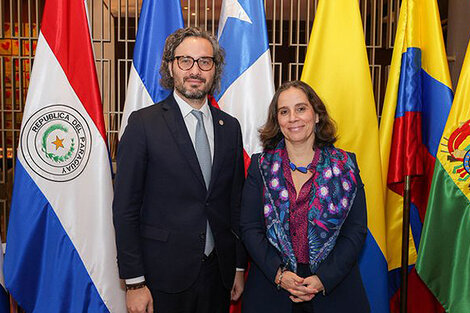 Cancilleres Santiago Cafiero y Antonia Urrejola / Cancillería de Argentina