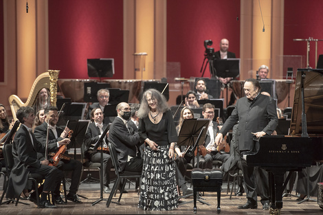 El Festival Argerich comenzó en las nubes