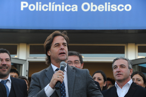 Luis Lacalle Pou durante un acto este jueves / Presidencia de Uruguay