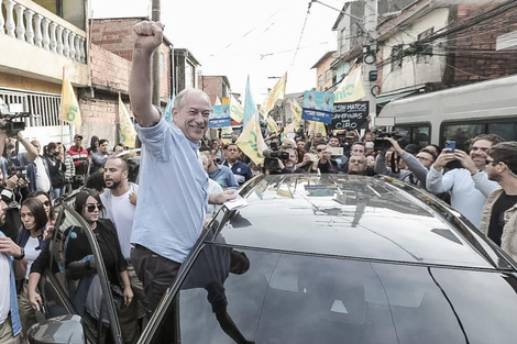 Ciro Gomes al comenzar su campaña este martes / Twitter Ciro Gomes