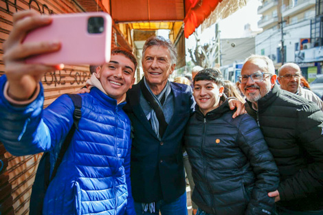 Mauricio Macri hace campaña en territorio amigo.