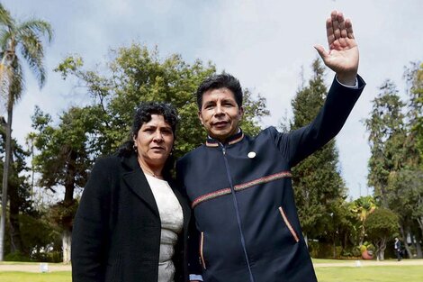 Lilia Paredes y Pedro Castillo / Presidencia de Perú