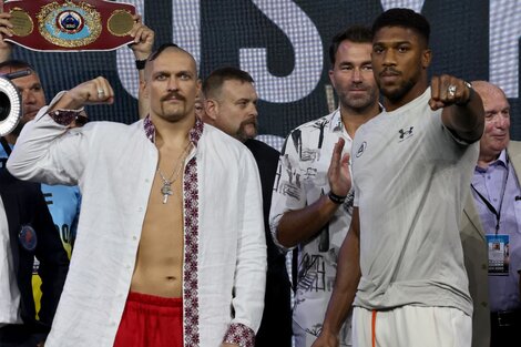 Boxeo: Anthony Joshua y Oleksandr Usyk van por el deseado cinturón 