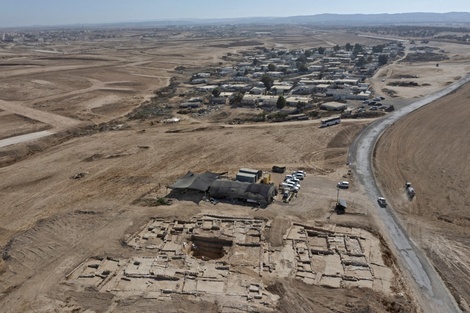 "Esta propiedad de lujo" es la "primera de ese tipo hallada en el Néguev", señaló la autoridad de Antigüedades de Israel. (Foto: AFP).