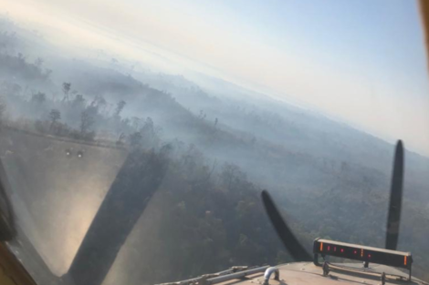 Incendio descontrolado en Colonia Santa Rosa